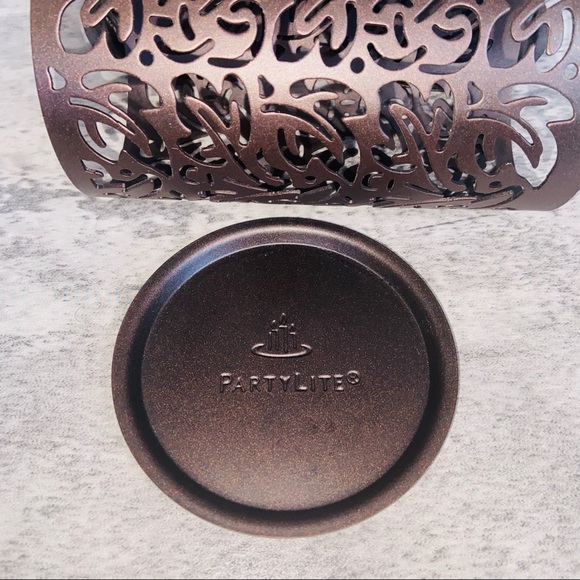 PartyLite Pillar Candle Decor set of 3 EUC - Picture 3 of 5